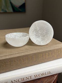 Mini Selenite Mood Trinket Dishes ( firm on price )