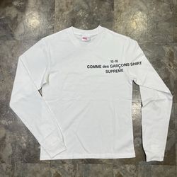 Supreme x COMME Des Garçons Long Sleeve Medium