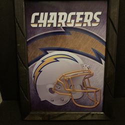 Chargers Los Angeles Chargers Football NFL Frames Home Decor Man Cave Posters Patios Living Room Sinaloa Guadalajara Cuadros Barbershop 💈 