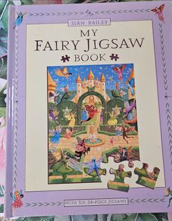 RARE My Fairy Jigsaw Book Sian Bailey With Six 24 Piece puzzles Hard Cover 2002 1st Edition Discontinued oop