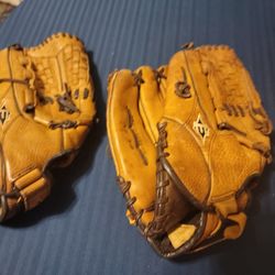 EASTON SOFTBALL GLOVES (BROKEN) NE 14" $60 FIRM PRICE 