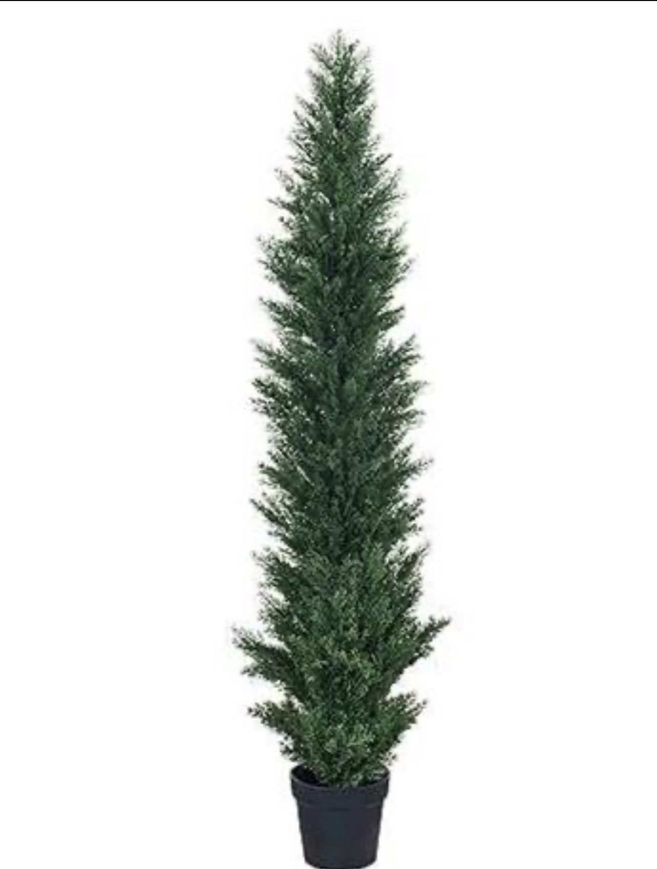 5ft Artificial Cedar Topiary Trees - Fake Boxwood Topiary Cypress Trees Potted Plants