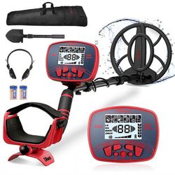 Waterproof Ip68 with High Accuracy Waterproof Pinpointer Gold Metal Detector with LCD Display for Adults, Advanced DSP Chip 10" Coil Metal Detectors