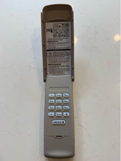 Universal garage door opener keypad