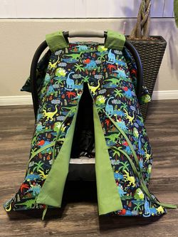 Dinosaur Canopy Car seat Cover For Baby Boys 