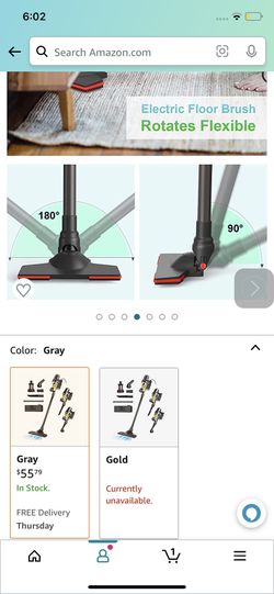 Grey Corded Stick Vacuum 50%  Brand New Thumbnail