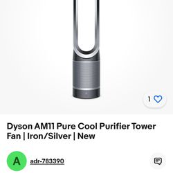 Dyson AM11 Pure Cool Purifier Tower Fan 