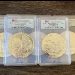 2010 5oz Bullion Silver US Mint PCGS Slab State Park