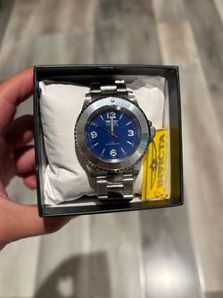 INVICTA Specialty royal blue 40mm Quartz Watch IN-69478 - Silver stainless steel brand new in plastic & box 🌊🌟  -Brand new in box -Great quality   #