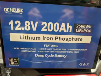DC House 200amp Lithium Phosphate Battery