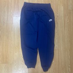 navy blue nike sweatpants