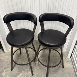 Bar stools (Black)  $50 Each 