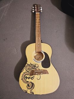 First Act 6 Strings Guitar MG3013 w/Dragon