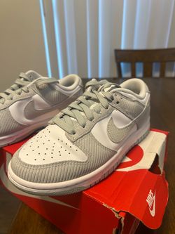 Nike Dunk Low Light Silver Corduroy (Women's) Size 6 Women