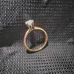 Diamond Engagement Ring - .5-.75 CT, 14k Gold, Size 6
