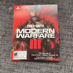 Call Of Duty Mw3 Upgrade Code Ps5