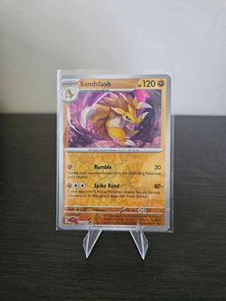 Sandslash #028 Pokemon Card (INK ERROR)