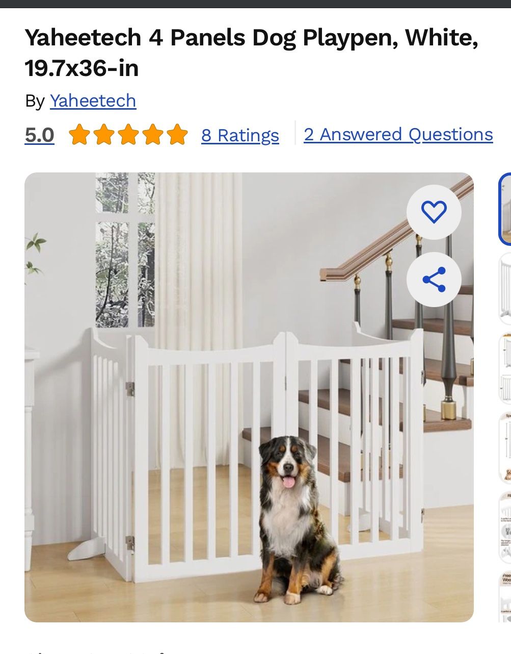 Standing Dog Gate