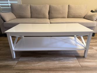 White coffee table