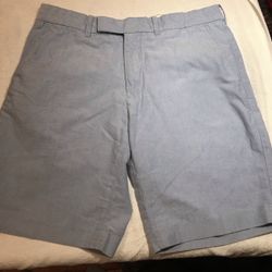 Men Polo by Ralph Lauren Flat Front Shorts, 100% Cotton Size 34 Waist 