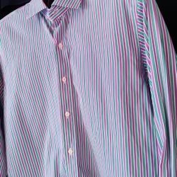 Polo Ralph Lauren Dress Shirt Men 16 32/33 Classic Fit Purple Green NWOT