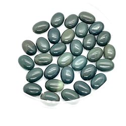 Natural Bloodstone Oval Beads 