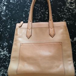 Fossil Knox Tote Shoulder Bag in Beige

