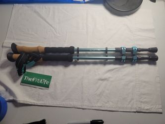 TheFitLife Trekking Poles - Teal