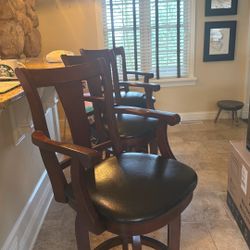 3 Bar Stools - Counter Top 