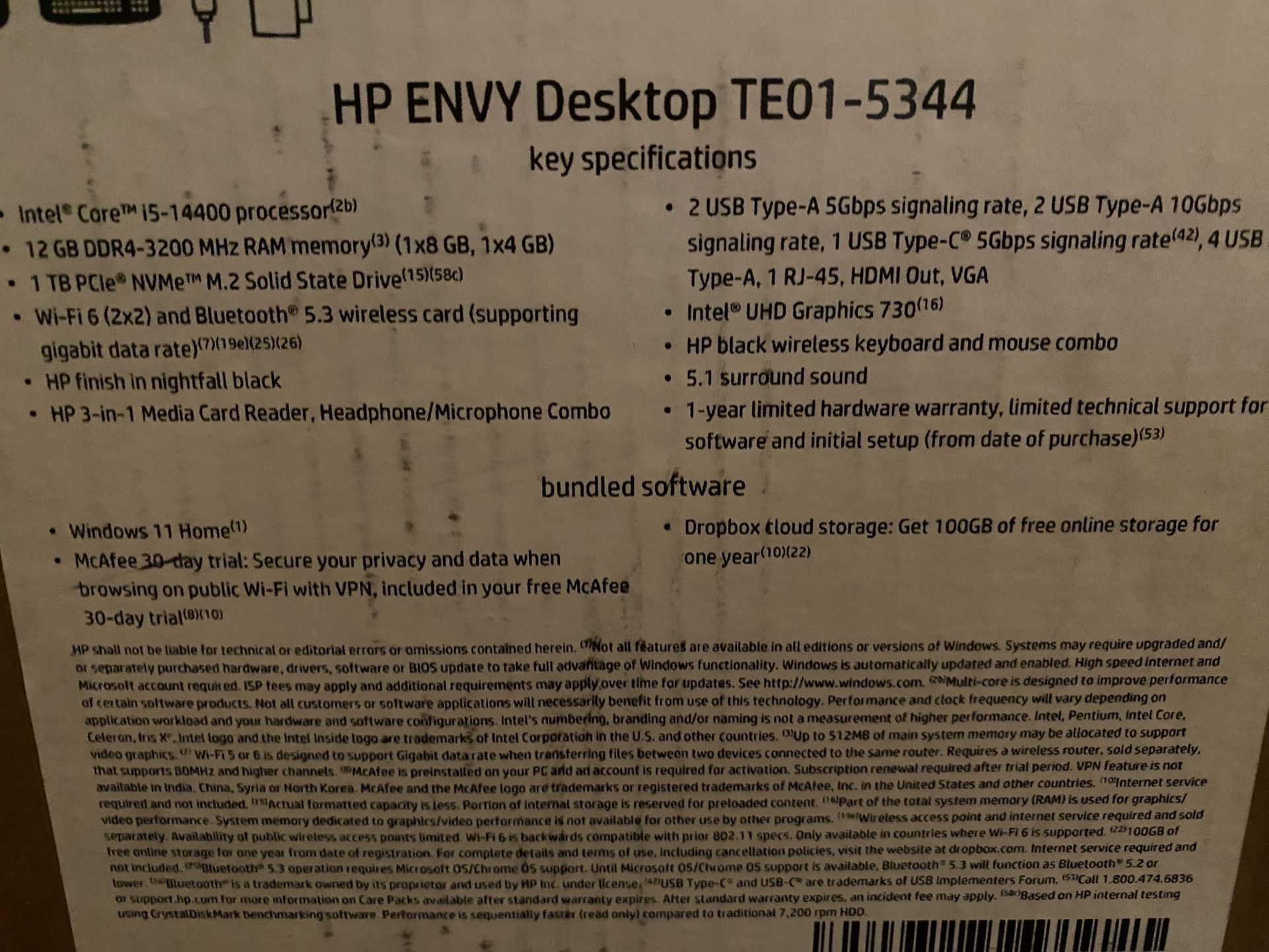 HP Envy Desktop