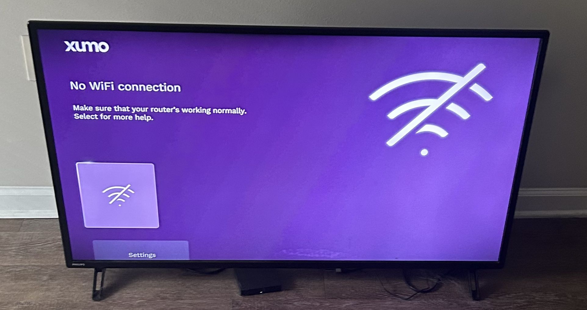 50’ Inch Phillips Flatscreen TV