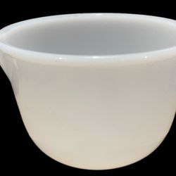 Vintage Glasbake for Sunbeam Milk Glass Mixing Bowl with Pour Spout 20 CJ