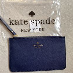 Kate Spade wristlet wallets for women brand new Navy 