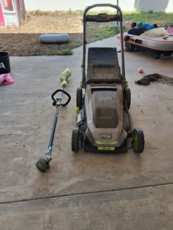 Ryobi 40v lawn mower and weed eater