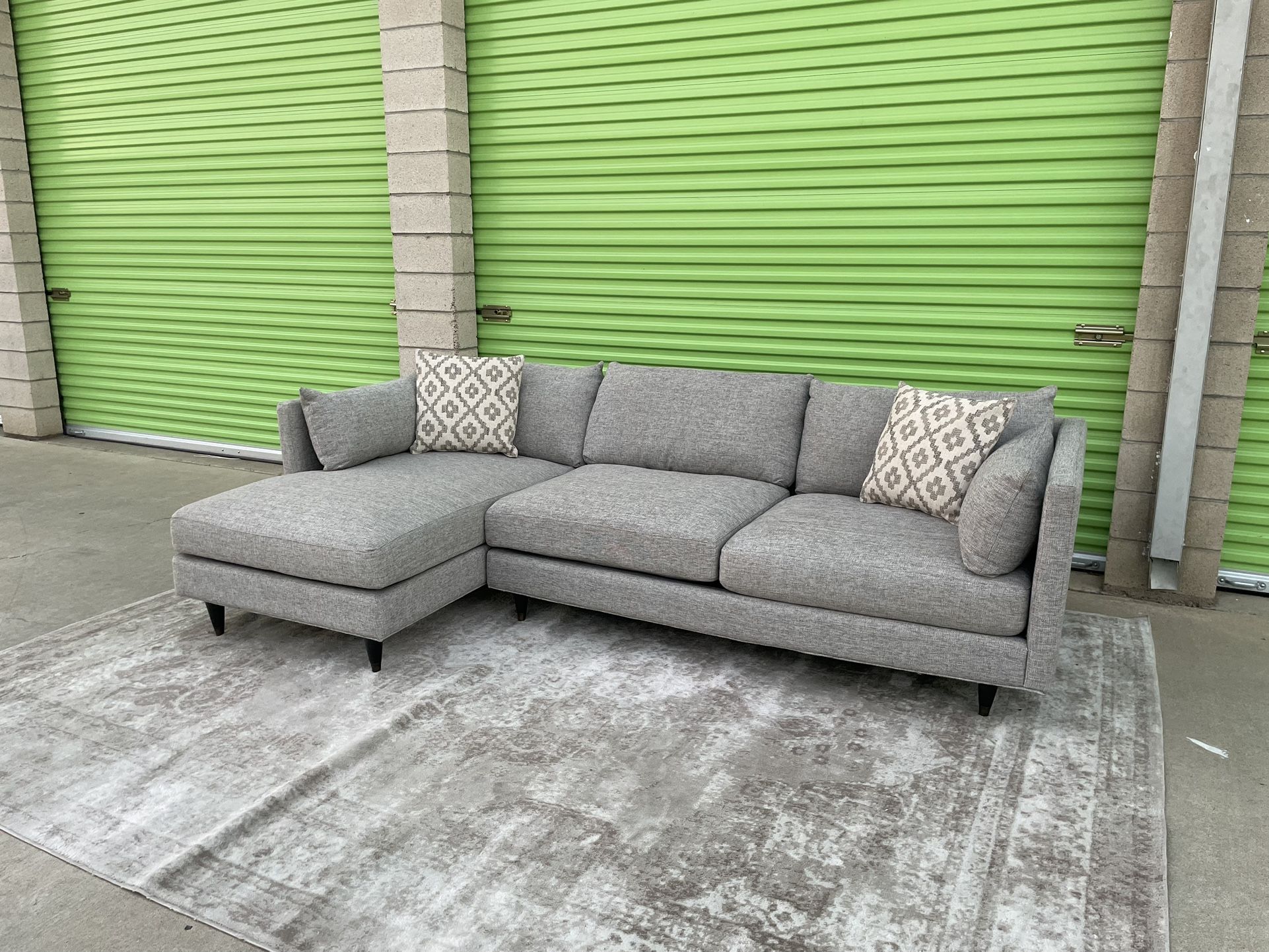 *Free Delivery* Large Oversized Gray Modern Sectional Couch Sofa