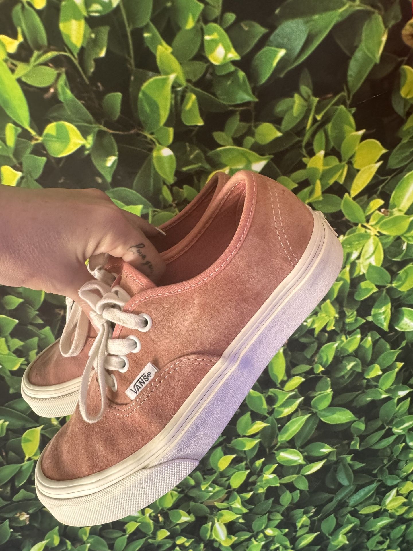 Vans Pink Suede Size 5.5 Shoe