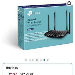 TP-Link AC1200 Gigabit WiFi Router (Archer A6) 
