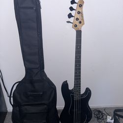 Chromacast Black Bass Guitar 
