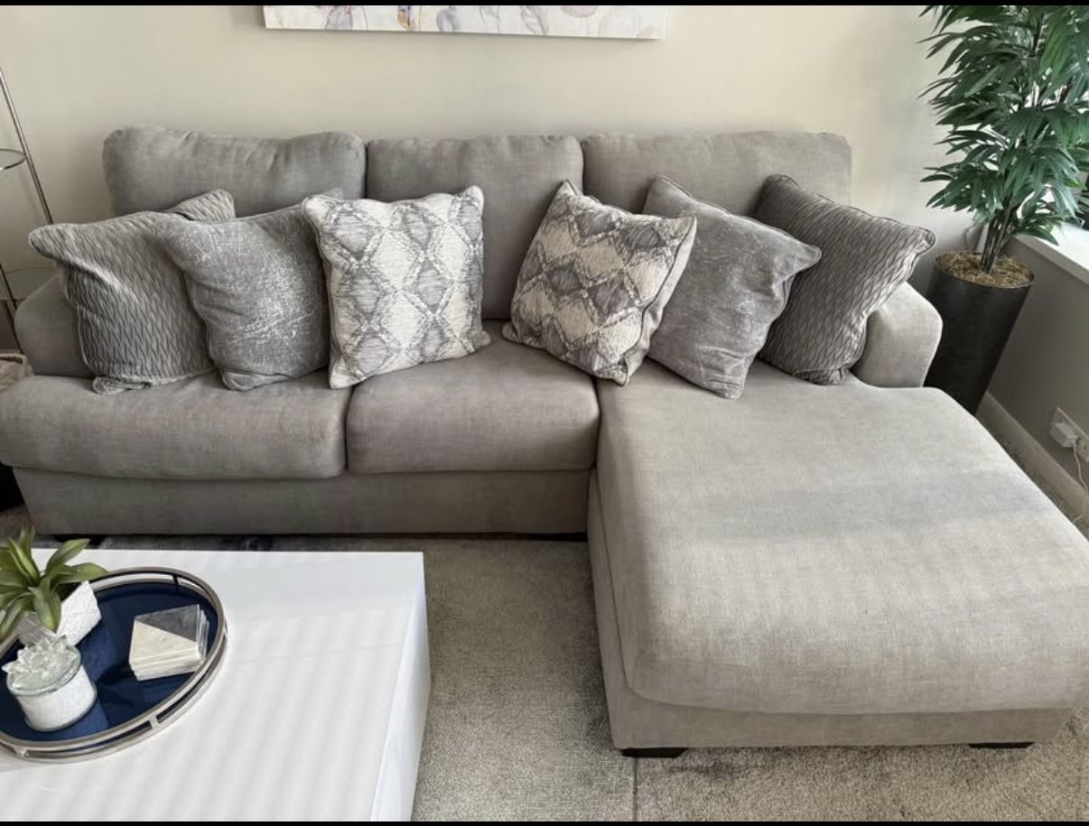 Ashley Furniture Sectional And Pillows
