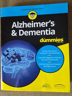 New paperback book of Alzeheimers and Dementia for Dummies