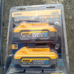Dewalt 2 Pack Of 20v Power Stack 5.0ah Batteries