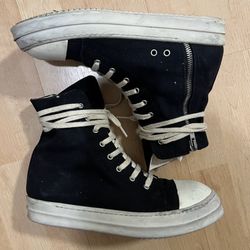 Rick Owens drkshdw Ramones canvas