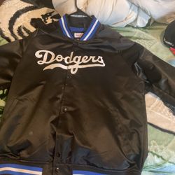 Mitchell & Ness Dodgers Black Jacket