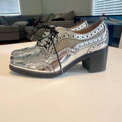 The Office of Angela Scott, Silver, Size 7.5