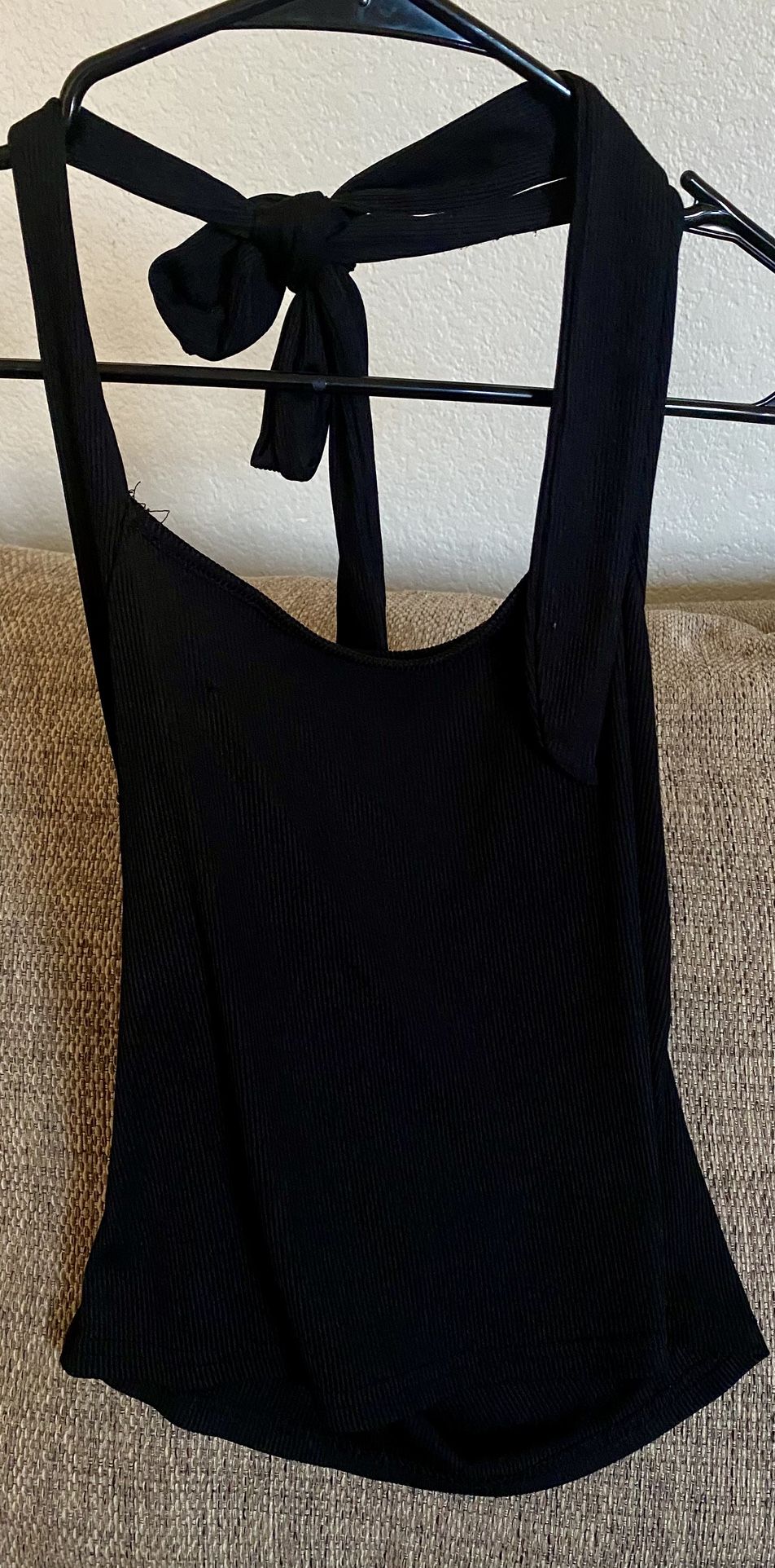 Black Halter Top