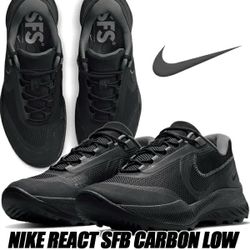 Nike React SFB Carbon Low Size 12 Black Anthracite CZ7399-001 Brand New!