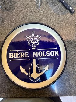 Biere Molson porcelain Beer Tray