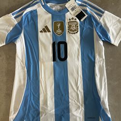 New Original Adidas Argentina Women Messi Jersey 