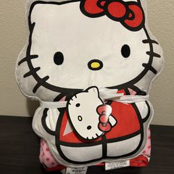 Hello Kitty Blanket And Pillow