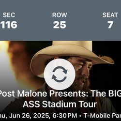 2 Post Malone Tickets Section 116
